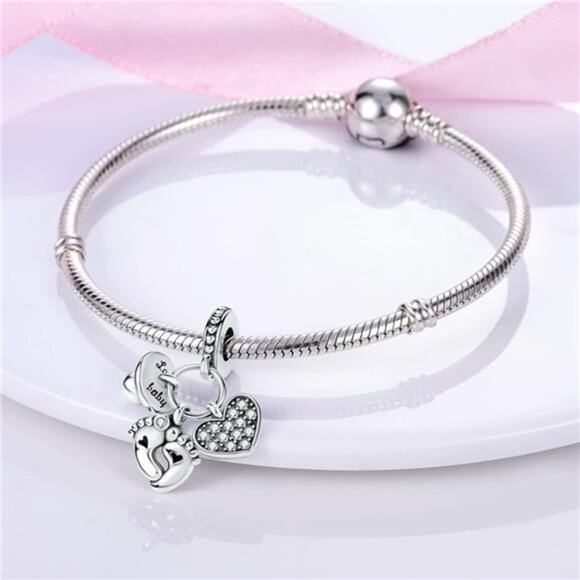 925 sterling silver charm bead dangle pendant cat turtle handbag fit bracelet - Picture 3 of 7
